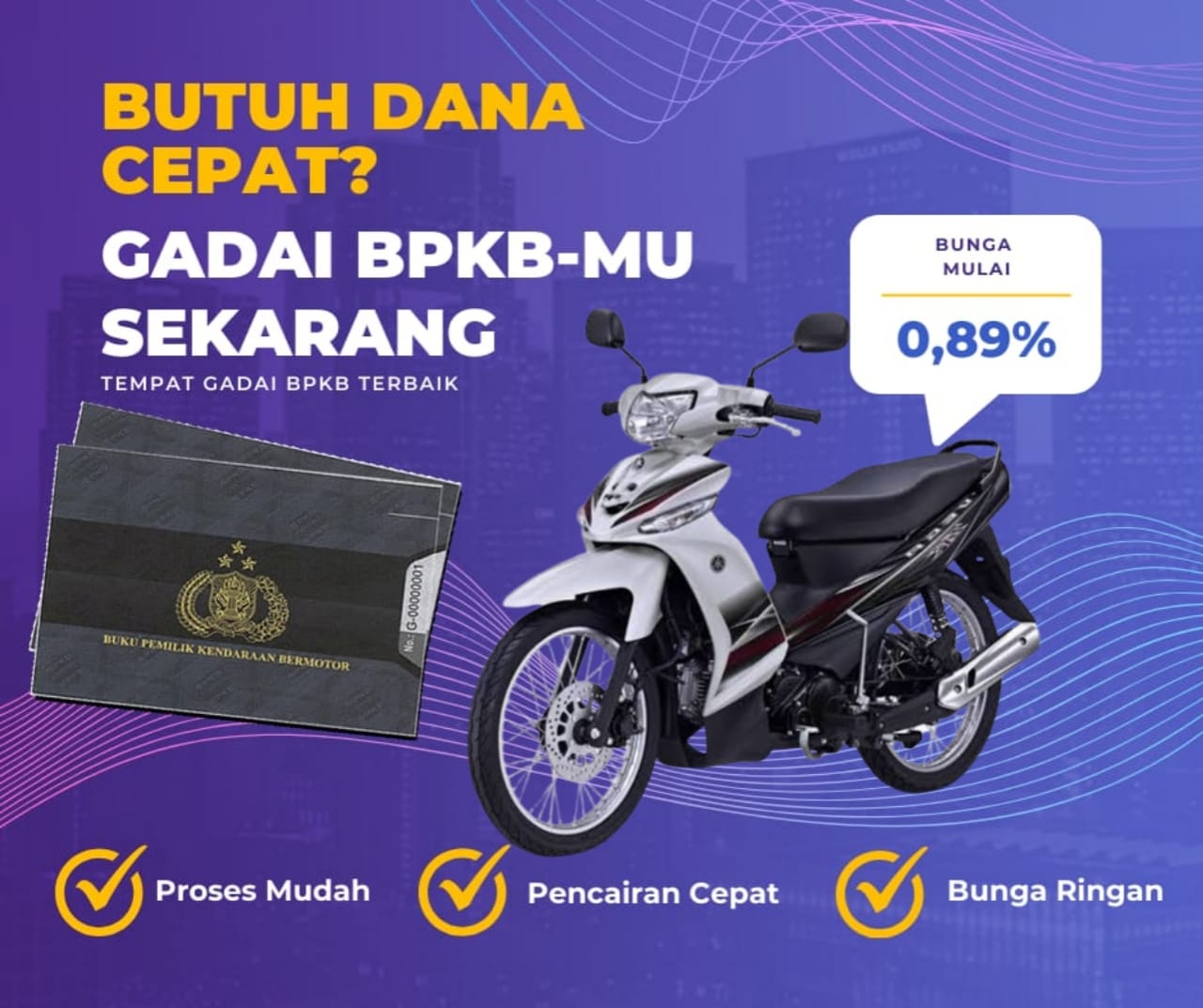 Kredit Jaminan Bpkb Motor Yamaha Vega Zr Cakram Dapat Dana Berapa? Seperti Ini Simulasinya